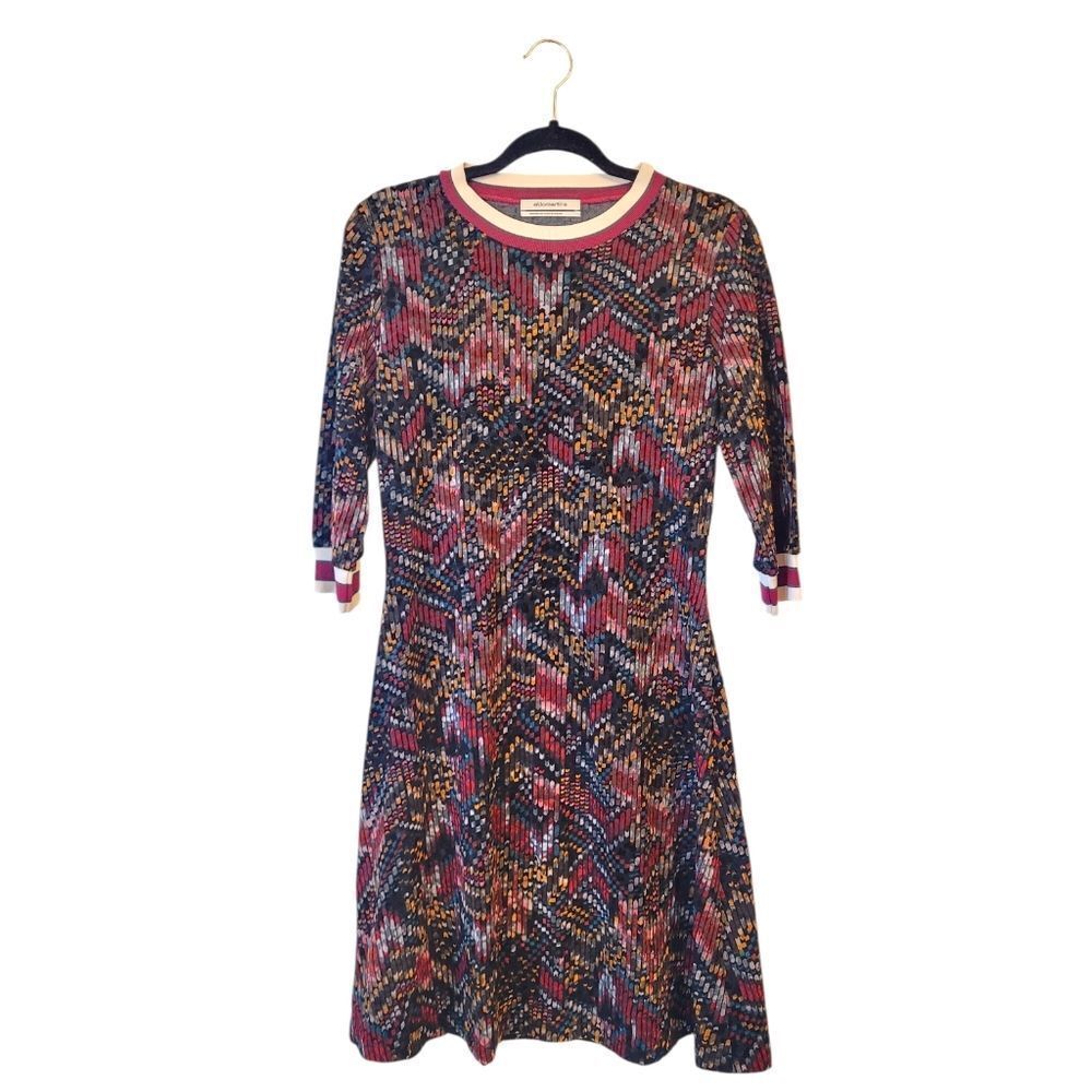 Aldo Martins Multi-Color Velvet Mini Dress Women's Size S